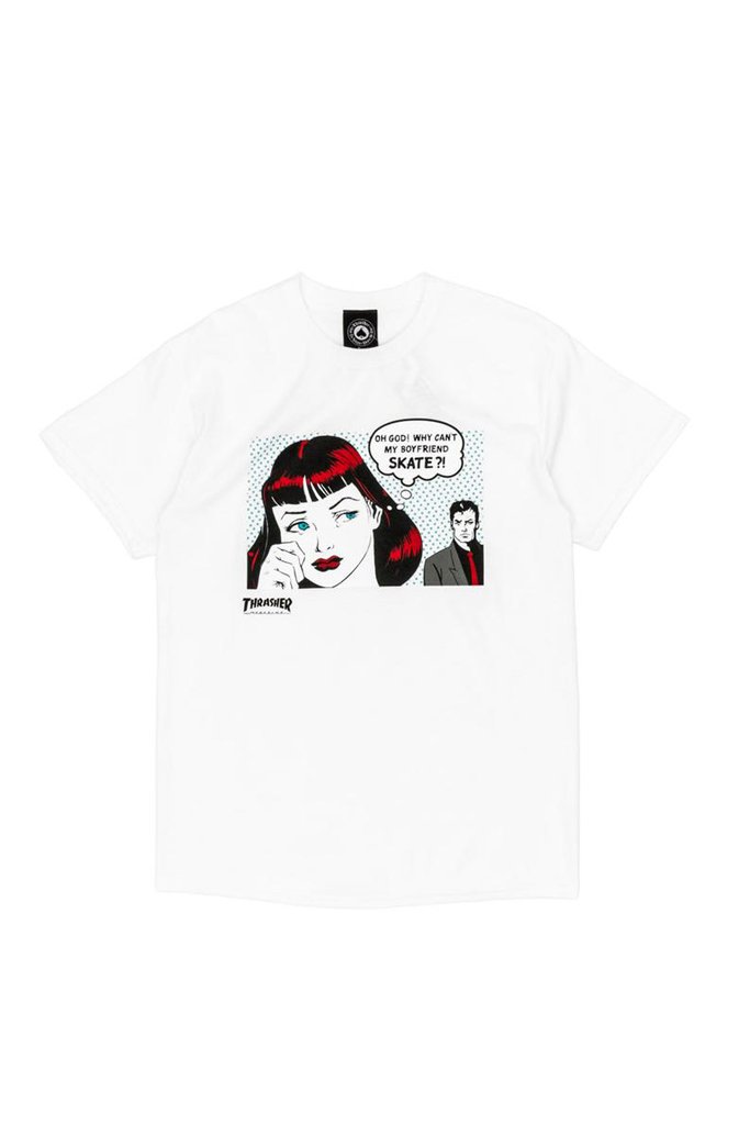 Camiseta THRASHER Magazine - New Boyfriend - White